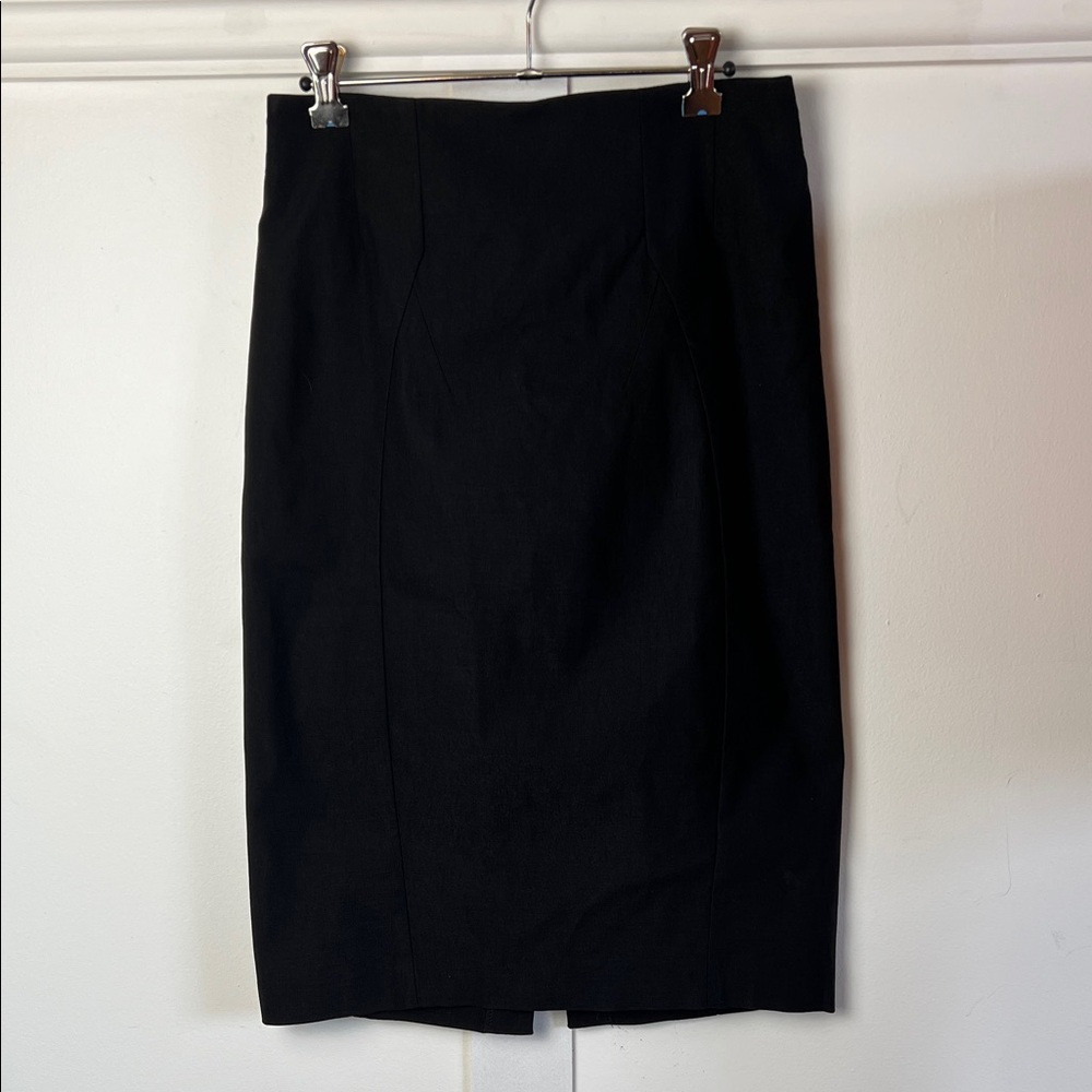Modcloth Mystic Classic Black Pencil Skirt with back split
